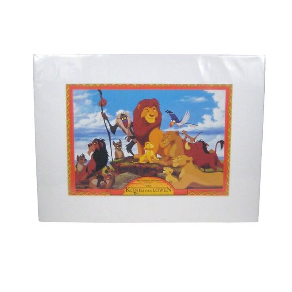 Walt Disney's Pictures Lobby Card Lion King German Konig Lowen Original 8 x 11 - Picture 1 of 5